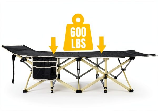 Camping Cot with Mattress YELLOW JACKET Wide 32 Inch Adult-5