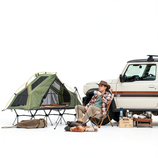 Night Cat Camping Cot Tent Waterproof Aluminum Frame 1-7