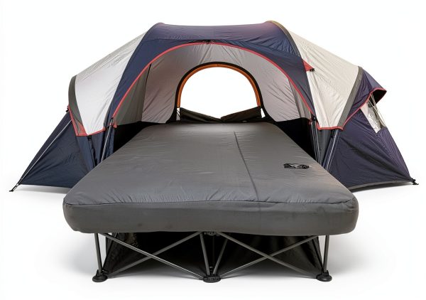 KAMPKEEPER Twin Camping Cot Blue Foldable Steel Frame-5