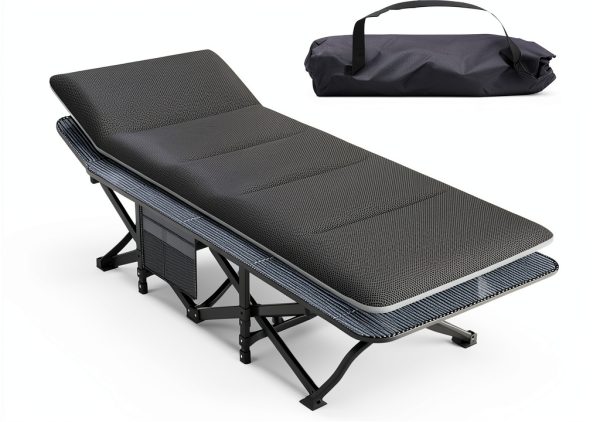 Mopaicot Camping Cot Heavy Duty Steel 450lb Capacity-0