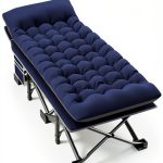 Fragess Camping Cot Portable Heavy Duty with Cushion-0