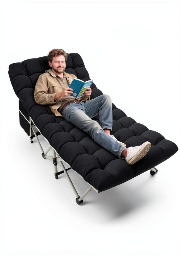 Camping Cot with Mattress YELLOW JACKET Wide 32 Inch Adult-6