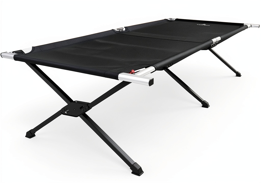 TETON Sports Camp Cot set up in a forest campsite