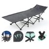 JEAREY Camping Cot Durable Frame Removable Mattress Adult-4