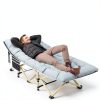 HABUTWAY Camping Cot Heavy Duty Folding Bed with Mattress-1