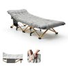 HABUTWAY Camping Cot Heavy Duty Folding Bed with Mattress-2