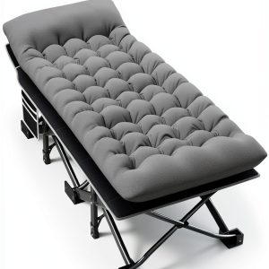 Fragess Camping Cot with Mattress Portable Modern Design-0