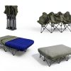 KAMPKEEPER Twin Camping Cot Blue Foldable Steel Frame-4