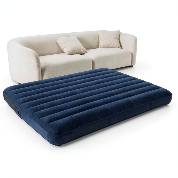 KAMPKEEPER Twin Camping Cot Blue Foldable Steel Frame-2