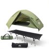 Night Cat Camping Cot Tent Waterproof Aluminum Frame 1-1