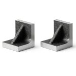 HHIP Cast Iron Angle Plate 2x2x2 Inch Pair Precision Machining Setup-0