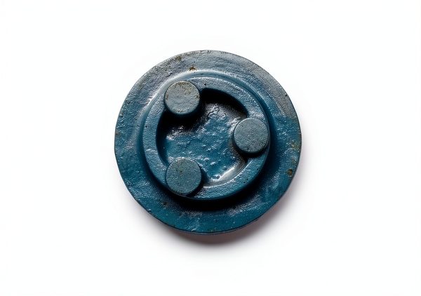 Cast Iron Surface Plate 6in Round AI Marking Plate with 150mm Scraper-1