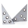HFS Solid Angle Plate Set 30-60-90 & 45-45-90 Steel 2pcs-3