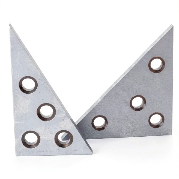 HFS Solid Angle Plate Set 30-60-90 & 45-45-90 Steel 2pcs-3