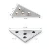 HFS Solid Angle Plate Set 30-60-90 & 45-45-90 Steel 2pcs-1
