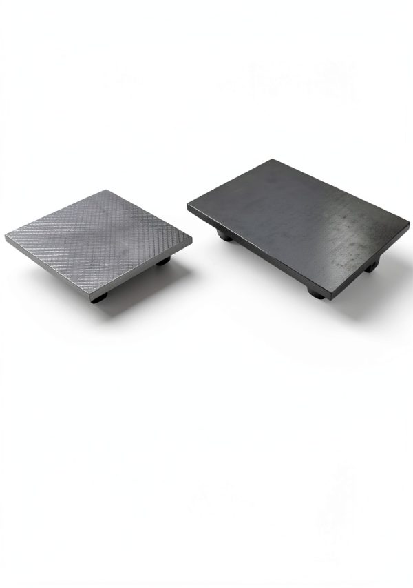 HHIP 4406-1212 Cast Iron Hand Scraped Surface Plate, Grade 11 Flatness, 8 Microns, 12" Length X 12" Width X 2" Thick-1